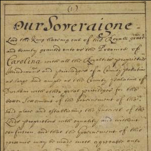 The Fundamental Constitutions of Carolina, 1669