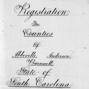 Abstract of Voter Registrations Reported to the Military Government, 1868