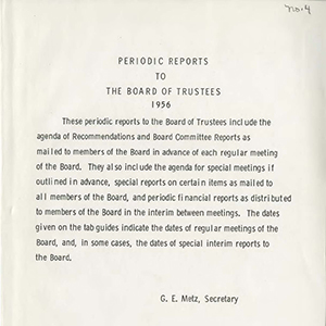 Page of Periodic Report to the BOT