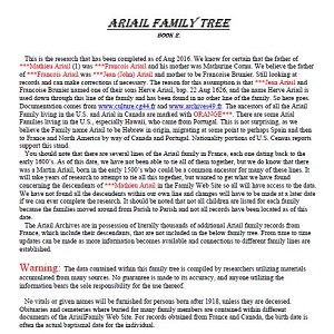 Ariail Family Tree