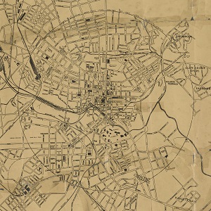 Old Map of Greenville