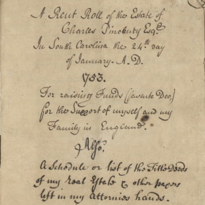 Benjamin H. Rutledge Family Papers, 1675-1867